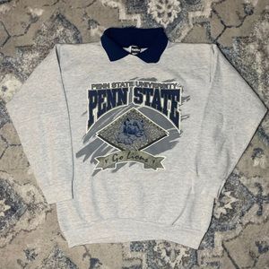 Vintage Penn State Collared Crewneck Sweatshirt